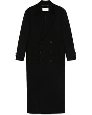 Saint Laurent ダブルコート - ブラック