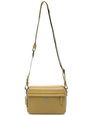 Emporio Armani Logo-Detail Messenger Bag - Natural