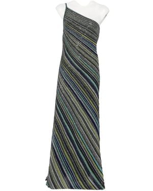 Missoni Sequin-Embellished One-Shoulder Maxi Dress - Green