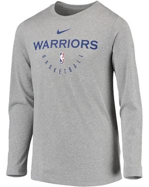 Nike Golden State Warriors Langarmshirt - Grau