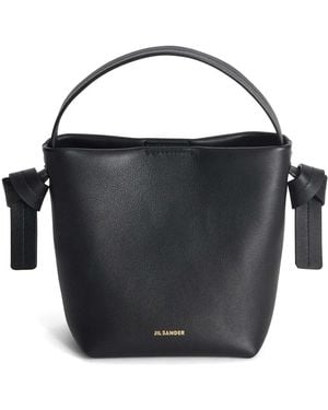 Jil Sander Knot Hobo Mini Shoulder Bag - Black