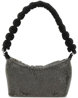 Kara Knotted-Handle Tote Bag - Black