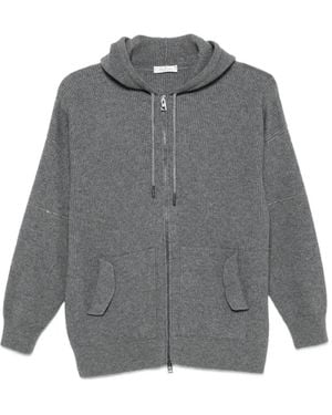 Panicale Sudadera Con Capucha Y Cremallera - Gris