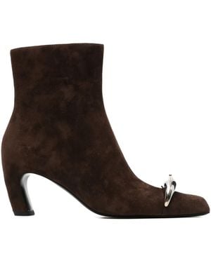 Tory Burch 65Mm Suede Ankle Boots - Brown