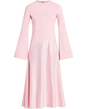 Solace London Gaia Midi Dress - Pink