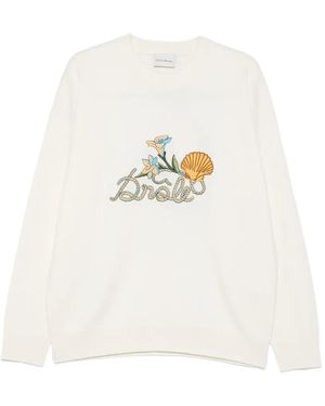 Drole de Monsieur Maille Drôle Shell Jumper - White