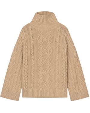 Aeron Pull Torsadé À Col Roulé - Neutre