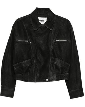 Isabel Marant Belma Zip-Detail Panelled Jacket - Black