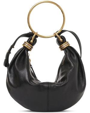 Chloé Bolso Hobo Bracelet pequeño - Negro