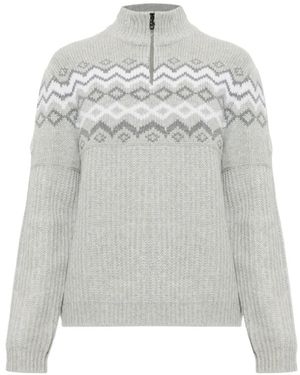 Bogner Ludi Fair Isle Jumper - Grey