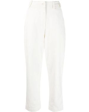 Margaret Howell Pantaloni Affusolati A Vita Alta - Bianco