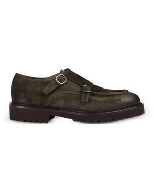 Doucal's Monk-Schuhe Aus Wildleder - Grün
