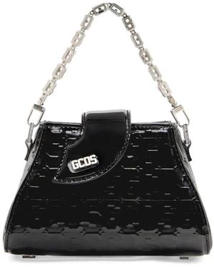 Gcds Comma Mini-Tasche Aus Lackleder - Schwarz