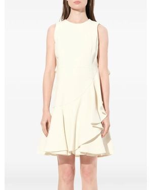 McQueen Vestido Con Volantes - Neutro