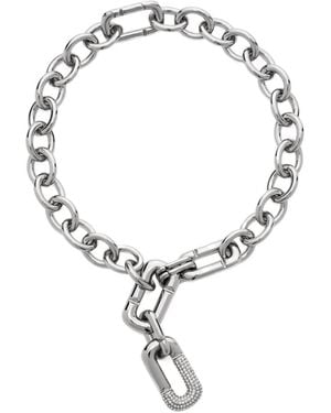 Marc Jacobs The Pop J Marc Crystal-Embellished Necklace - Metallic