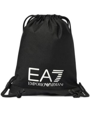 EA7 Rucksack Mit Kordelzug - Schwarz