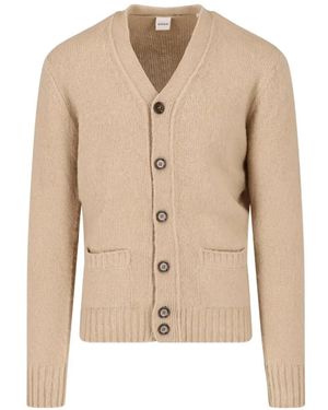 Aspesi I Waited Cardigan Mit V-Ausschnitt - Natur