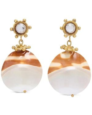 Ulla Johnson Orecchini Pendenti Con Cristalli - Metallizzato
