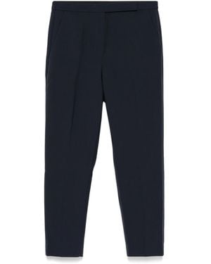 Theory High-waisted Slim Cropped Pants - Blue
