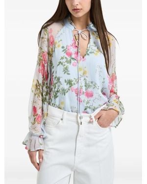 Liu Jo Floral Blouse - White