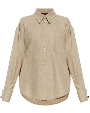 Fabiana Filippi Chest-Pocket Button-Down Shirt - Natural