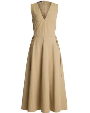 Ralph Lauren Renna Midi Dress - Natural