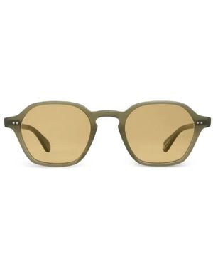Garrett Leight Temescal Geometric Sunglasses - Metallic
