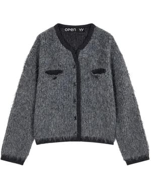 OPEN YY Cárdigan Shaggy - Gris