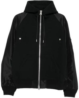 Sacai Hybrid Panelled Lightweight Jacket - Black