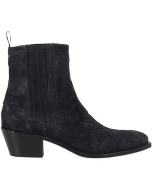 Sartore Bestickte Chelsea-Boots - Schwarz