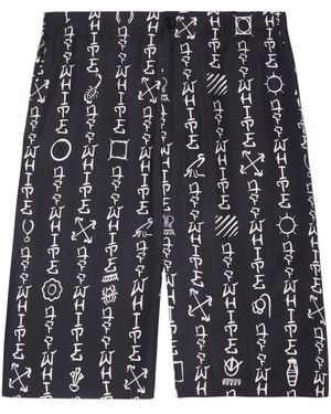 Off-White c/o Virgil Abloh Type Ao Bermuda Shorts - Blue