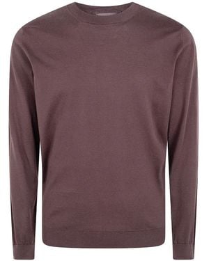 FILIPPO DE LAURENTIIS Pull En Maille Fine - Purple