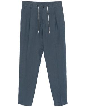 Eleventy Drawstring-Fastening Trousers - Blue