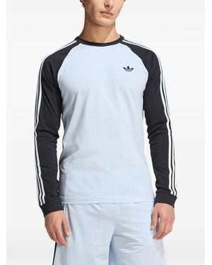adidas 3-Stripes Raglan-Sleeve T-Shirt - Blue