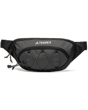 adidas Logo-Embroidered Belt Bag - Black