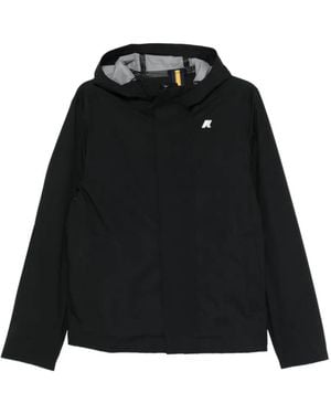 K-Way Jacko Hooded Logo Jacket - Black