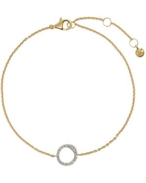 Monica Vinader Pulsera De Cadena Riva Con Diamantes En Pavé - Metálico