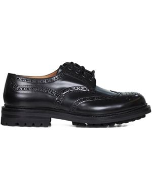 Church's Brogue Leren Derby Schoenen - Zwart