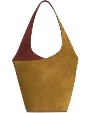 Alberta Ferretti Suede Shoulder Bag - Brown