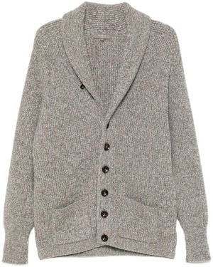 N.Peal Cashmere Kensington Cardigan - Grey