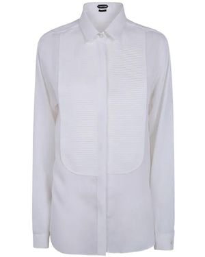 Tom Ford Camisa De Manga Larga - Blanco