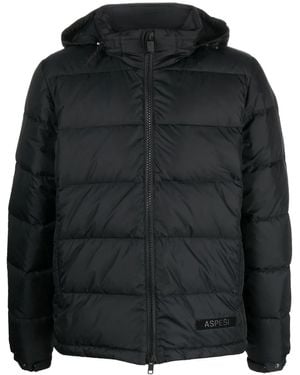 Aspesi Zipped-up Padded Jacket - Black