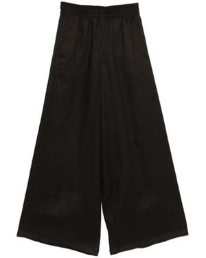 DRYKORN Ceiling Elasticated-Waist Wide-Leg Pants - Black