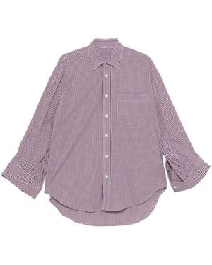 Marina Yee M.Y. Gingham Shirt - Purple