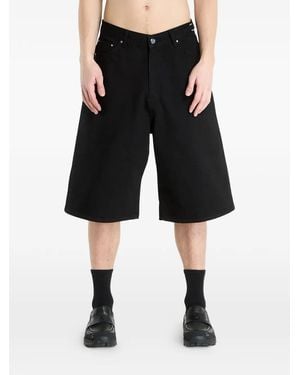 HELIOT EMIL Fence Denim Shorts - Black