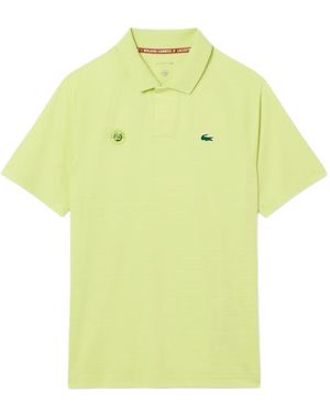 Lacoste Polo À Logo Imprimé - Yellow