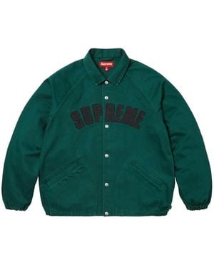 Supreme Logo-Embroidered Bomber Jacket - Green