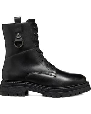 Geox Iridea Combat Boots - Zwart