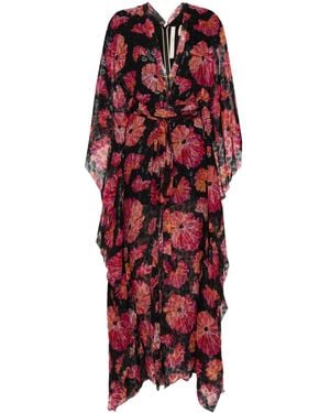Maria Lucia Hohan Katy Maxikleid Mit Blumen-Print - Rot