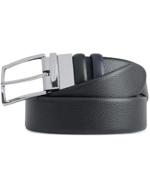 Piquadro Reversible Leather Belt - Grey